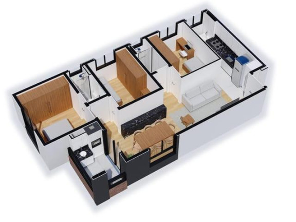 Imagem Apartamento com 3 Quartos à Venda, 69 m² em Boneca Do Iguaçu - São José Dos Pinhais