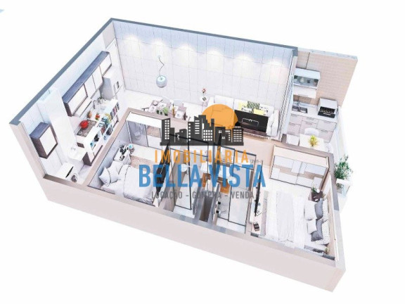 Imagem Apartamento com 2 Quartos à Venda, em Centro - São Vicente Imagem Apartamento com 2 Quartos à Venda, em Centro - São Vicente