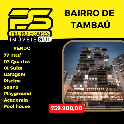 Apartamento com 3 Quartos à Venda, 77 m² em Tambaú - João Pessoa