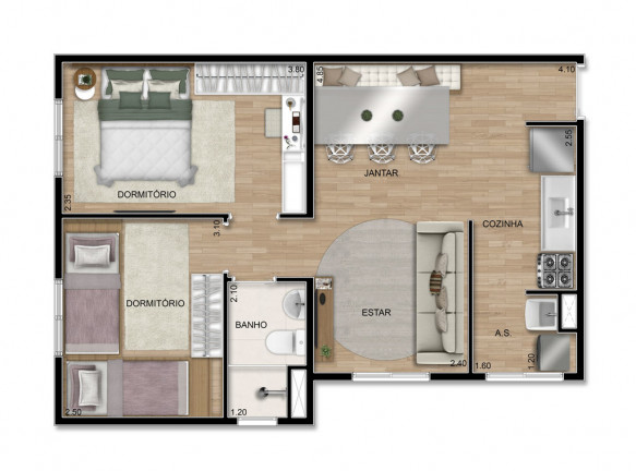 Imagem Apartamento com 2 Quartos à Venda, 43 m² em Cooperativa - São Bernardo Do Campo Imagem Apartamento com 2 Quartos à Venda, 43 m² em Cooperativa - São Bernardo Do Campo