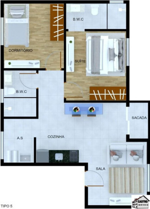 Imagem Apartamento com 2 Quartos à Venda, 56 m² em Jardim Nordeste - São Paulo