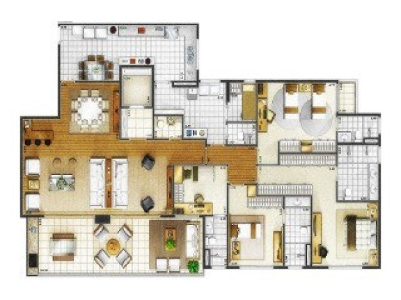 Imagem Apartamento com 4 Quartos à Venda, 242 m² em Santo Antônio - São Caetano Do Sul