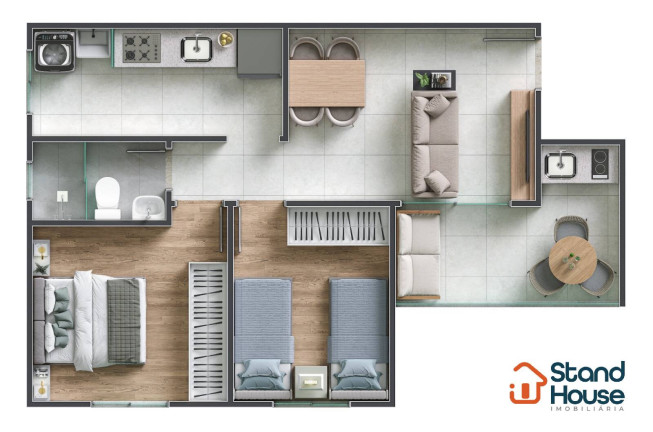 Imagem Apartamento com 2 Quartos à Venda, 1 m² em Sim - Feira De Santana