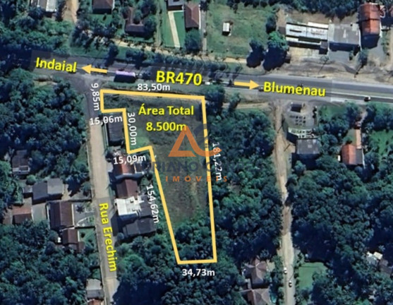 Terreno à Venda, 8.500 m² em Encano Do Norte - Indaial