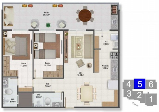 Imagem Apartamento com 2 Quartos à Venda, 88 m² em Maracanã - Praia Grande Imagem Apartamento com 2 Quartos à Venda, 88 m² em Maracanã - Praia Grande