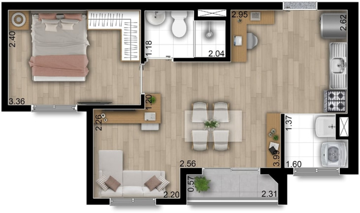 Imagem Apartamento com 2 Quartos à Venda, 39 m² em Vila Carrão - São Paulo Imagem Apartamento com 2 Quartos à Venda, 39 m² em Vila Carrão - São Paulo