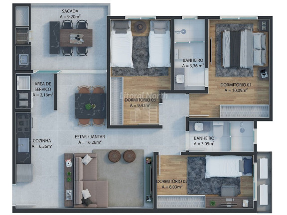 Imagem Apartamento com 3 Quartos à Venda, 306 m² em Dom Bosco - Itajaí Imagem Apartamento com 3 Quartos à Venda, 306 m² em Dom Bosco - Itajaí