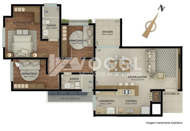 Imagem Apartamento com 3 Quartos à Venda, 166 m² em Morro Do Espelho - Sao Leopoldo Imagem Apartamento com 3 Quartos à Venda, 166 m² em Morro Do Espelho - Sao Leopoldo