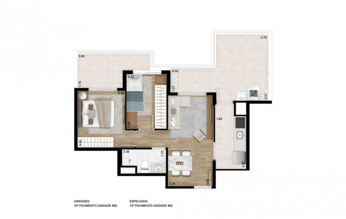 Imagem Studio com 1 Quarto à Venda, 41 m² em Centro - São Paulo
