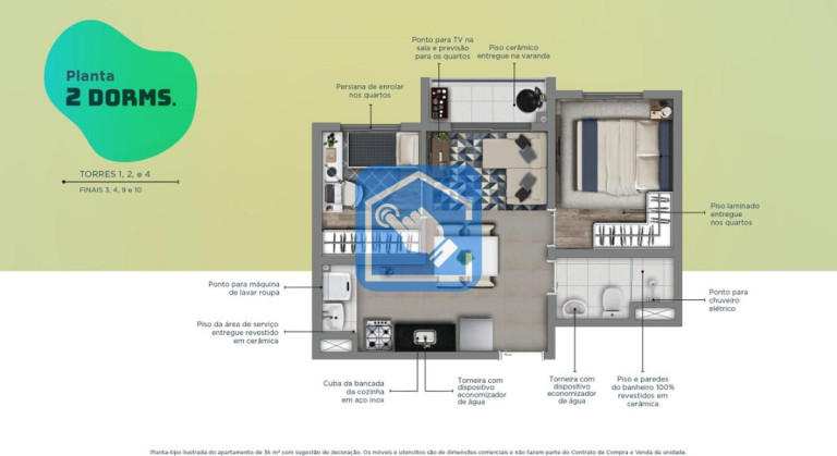 Imagem Apartamento com 2 Quartos à Venda, 36 m² em Moóca - São Paulo Imagem Apartamento com 2 Quartos à Venda, 36 m² em Moóca - São Paulo