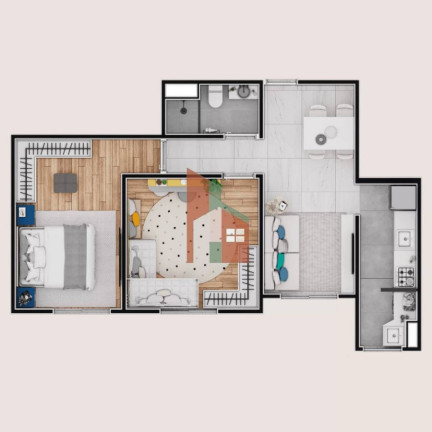Apartamento com 2 Quartos à Venda, 50 m² em Boa Vista - Atibaia