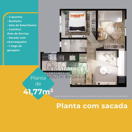 Imagem Apartamento com 2 Quartos à Venda, 39 m² em Jardim Campo Verde - Almirante Tamandaré Imagem Apartamento com 2 Quartos à Venda, 39 m² em Jardim Campo Verde - Almirante Tamandaré