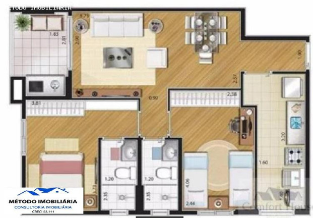 Imagem Apartamento com 2 Quartos à Venda, 61 m² em Santa Paula - São Caetano Do Sul