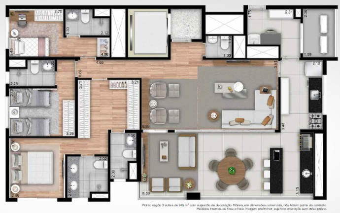 Imagem Apartamento com 4 Quartos à Venda, 146 m² em Ipiranga - São Paulo
