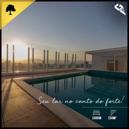 Apartamento com 3 Quartos à Venda, 135 m² em Canto Do Forte - Praia Grande