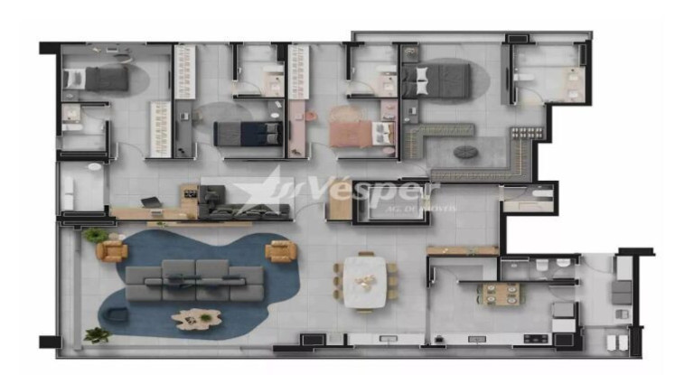 Imagem Apartamento com 4 Quartos à Venda, 271 m² em Jardim América - Goiânia