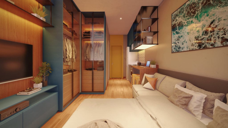 Imagem Imóvel com 1 Quarto à Venda, 17 m² em Novo Mundo - Curitiba Imagem Imóvel com 1 Quarto à Venda, 17 m² em Novo Mundo - Curitiba