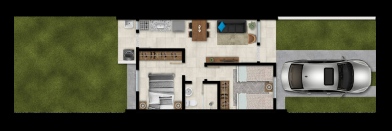 Imagem Casa com 2 Quartos à Venda,  em Morada Do Vale Ii - Gravataí