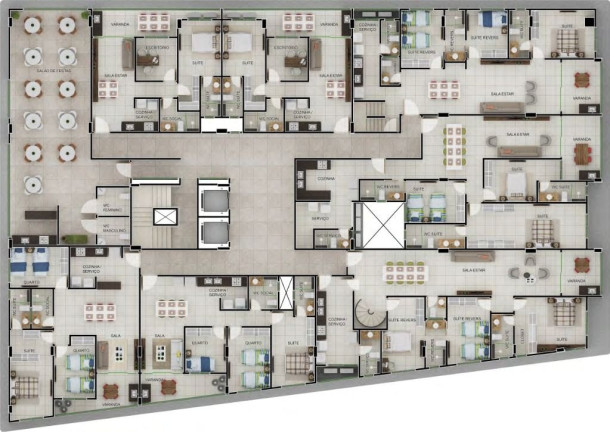 Imagem Apartamento com 1 Quarto à Venda, 67 m² em Bessa - João Pessoa
