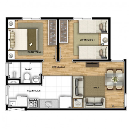 Imagem Apartamento com 2 Quartos à Venda, 52 m² em Loteamento Residencial Campina Verde - Campinas Imagem Apartamento com 2 Quartos à Venda, 52 m² em Loteamento Residencial Campina Verde - Campinas