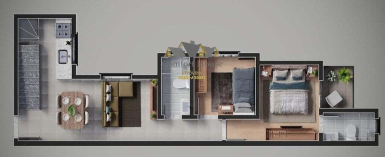 Imagem Cobertura com 2 Quartos à Venda, 93 m² em Campestre - Santo André Imagem Cobertura com 2 Quartos à Venda, 93 m² em Campestre - Santo André