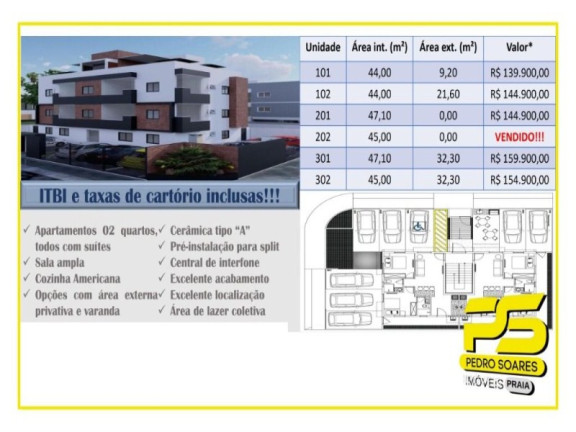 Imagem Apartamento com 2 Quartos à Venda, 44 m² em Mangabeira - João Pessoa