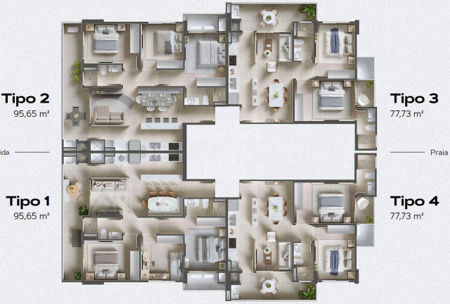 Imagem Apartamento com 3 Quartos à Venda, 95 m² em Praia Brava - Itajaí Imagem Apartamento com 3 Quartos à Venda, 95 m² em Praia Brava - Itajaí