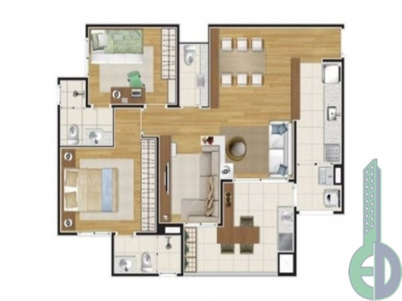 Imagem Imóvel com 3 Quartos à Venda, 79 m² em Boa Vista - São Caetano Do Sul Imagem Imóvel com 3 Quartos à Venda, 79 m² em Boa Vista - São Caetano Do Sul
