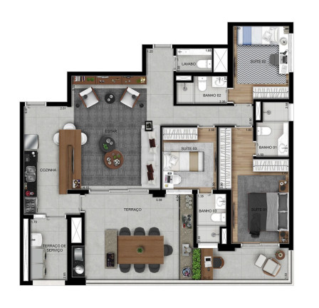Imagem Apartamento com 3 Quartos à Venda, 134 m² em Belenzinho - São Paulo