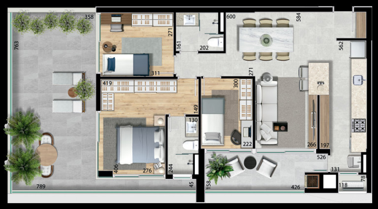 Imagem Apartamento com 3 Quartos à Venda, 94 m² em Bacacheri - Curitiba