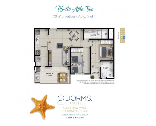Imagem Apartamento com 2 Quartos à Venda, 75 m² em Tenório - Ubatuba Imagem Apartamento com 2 Quartos à Venda, 75 m² em Tenório - Ubatuba