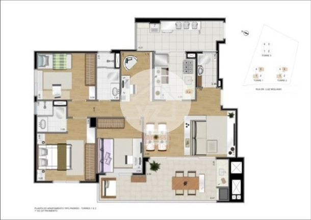 Imagem Apartamento com 3 Quartos à Venda, 96 m² em Jardim Caboré - São Paulo Imagem Apartamento com 3 Quartos à Venda, 96 m² em Jardim Caboré - São Paulo