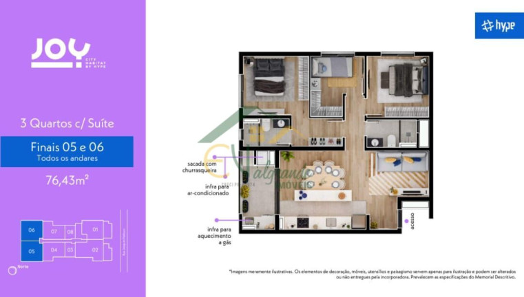 Imagem Apartamento com 3 Quartos à Venda, 76 m² em Tingui - Curitiba Imagem Apartamento com 3 Quartos à Venda, 76 m² em Tingui - Curitiba