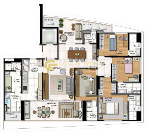 Imagem Apartamento com 4 Quartos à Venda, 171 m² em Horto Florestal - Salvador Imagem Apartamento com 4 Quartos à Venda, 171 m² em Horto Florestal - Salvador