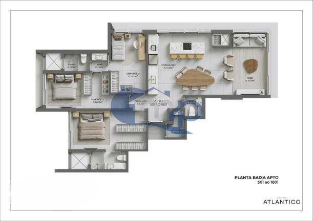 Imagem Apartamento com 3 Quartos à Venda, 100 m² em Predial - Torres