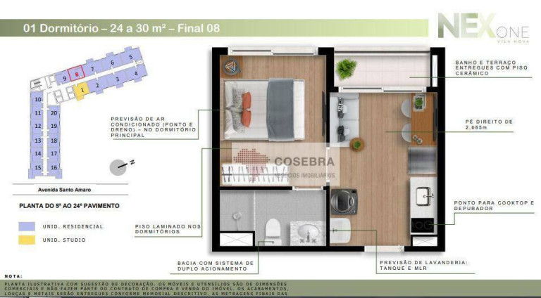 Imagem Apartamento com 1 Quarto à Venda, 24 m² em Vila Olímpia - São Paulo Imagem Apartamento com 1 Quarto à Venda, 24 m² em Vila Olímpia - São Paulo