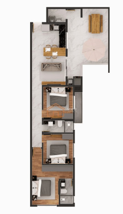 Imagem Imóvel com 2 Quartos à Venda, 58 m² em Bucarein - Joinville