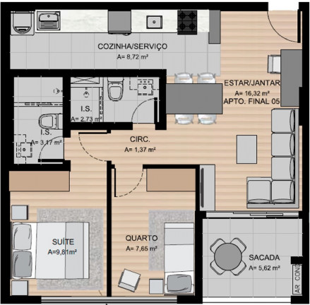 Imagem Apartamento com 2 Quartos à Venda, 61 m² em Bigorrilho - Curitiba Imagem Apartamento com 2 Quartos à Venda, 61 m² em Bigorrilho - Curitiba