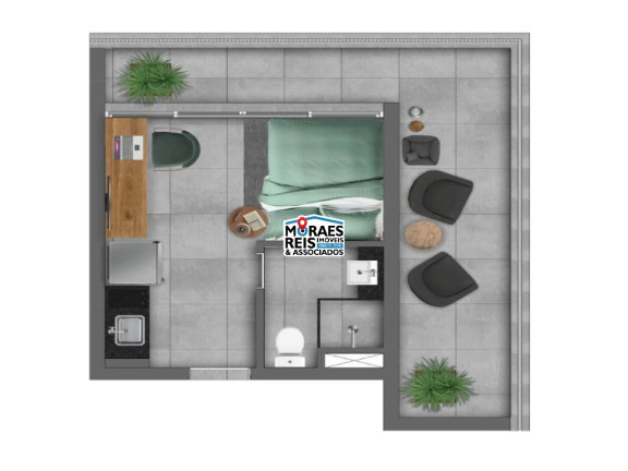 Imagem Apartamento com 1 Quarto à Venda, 25 m² em Brooklin - São Paulo Imagem Apartamento com 1 Quarto à Venda, 25 m² em Brooklin - São Paulo