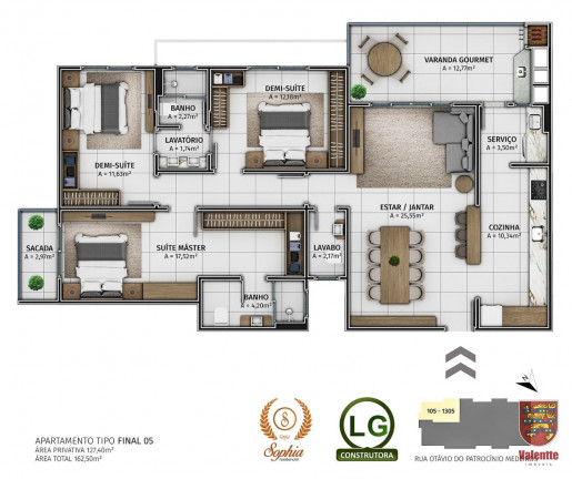 Imagem Apartamento com 3 Quartos à Venda, 162 m² em Floresta - São José