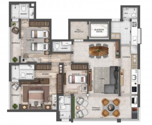 Imagem Apartamento com 2 Quartos à Venda, 88 m² em Perdizes - São Paulo