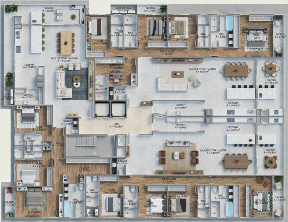 Imagem Apartamento com 3 Quartos à Venda, 219 m² em Praia Brava De Itajaí - Itajaí Imagem Apartamento com 3 Quartos à Venda, 219 m² em Praia Brava De Itajaí - Itajaí