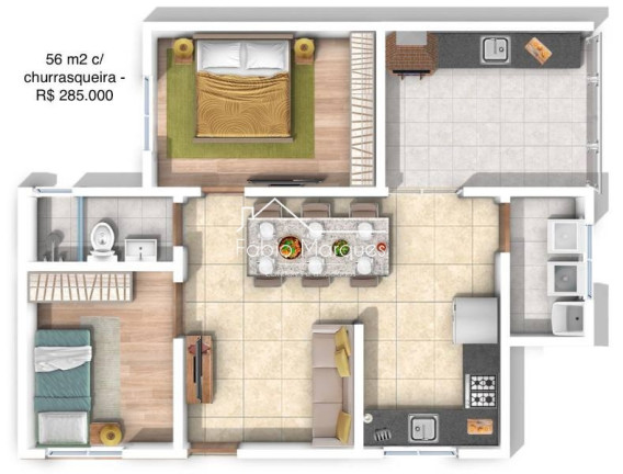 Imagem Apartamento com 2 Quartos à Venda, 45 m² em Vila Guilhermina - São Paulo Imagem Apartamento com 2 Quartos à Venda, 45 m² em Vila Guilhermina - São Paulo