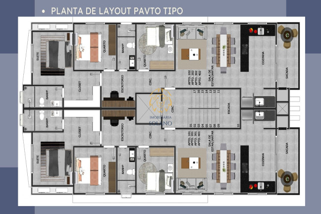 Imagem Apartamento com 3 Quartos à Venda, 99 m² em Jardim Pérola Do Atlântico - Itapoá
