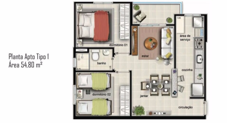 Imagem Imóvel com 2 Quartos à Venda, 54 m² em Parque São Sebastião - Ribeirão Preto Imagem Imóvel com 2 Quartos à Venda, 54 m² em Parque São Sebastião - Ribeirão Preto