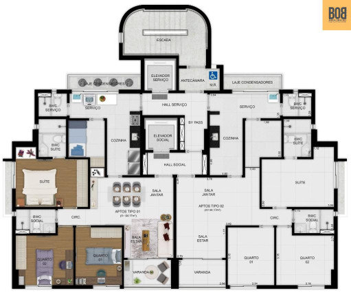 Imagem Apartamento com 3 Quartos à Venda, 84 m² em Rosarinho - Recife Imagem Apartamento com 3 Quartos à Venda, 84 m² em Rosarinho - Recife