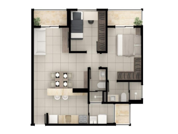 Apartamento com 2 Quartos à Venda, 70 m² em Edifício Terraza Residencial - Sorocaba