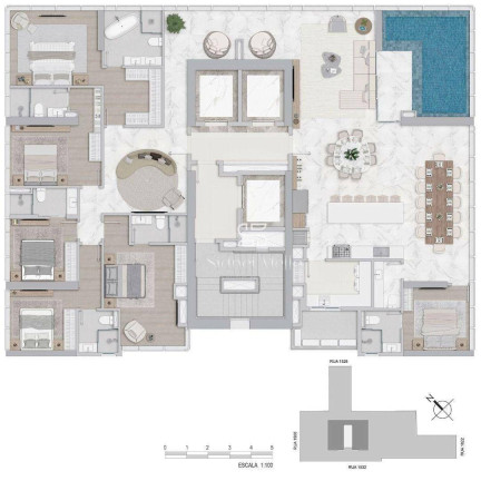 Imagem Cobertura com 6 Quartos à Venda, 310 m² em 2 Quadra Centro - Balneário Camboriú