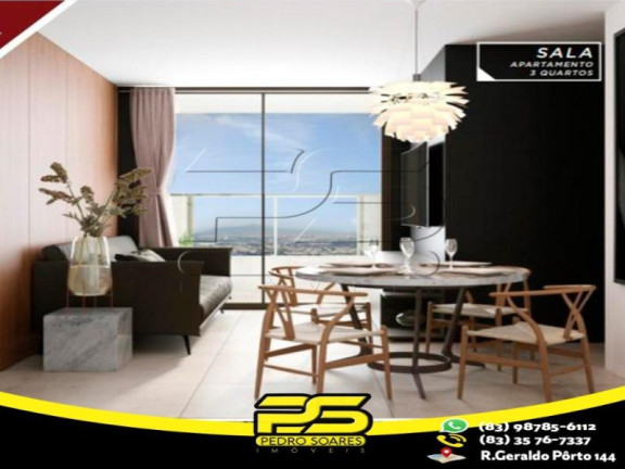 Imagem Apartamento com 2 Quartos à Venda, 56 m² em Altiplano Cabo Branco - João Pessoa