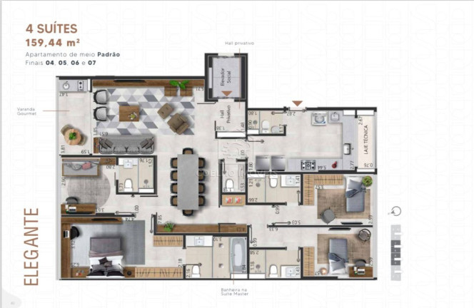 Imagem Apartamento com 4 Quartos à Venda, 159 m² em Sudoeste - Brasília Imagem Apartamento com 4 Quartos à Venda, 159 m² em Sudoeste - Brasília